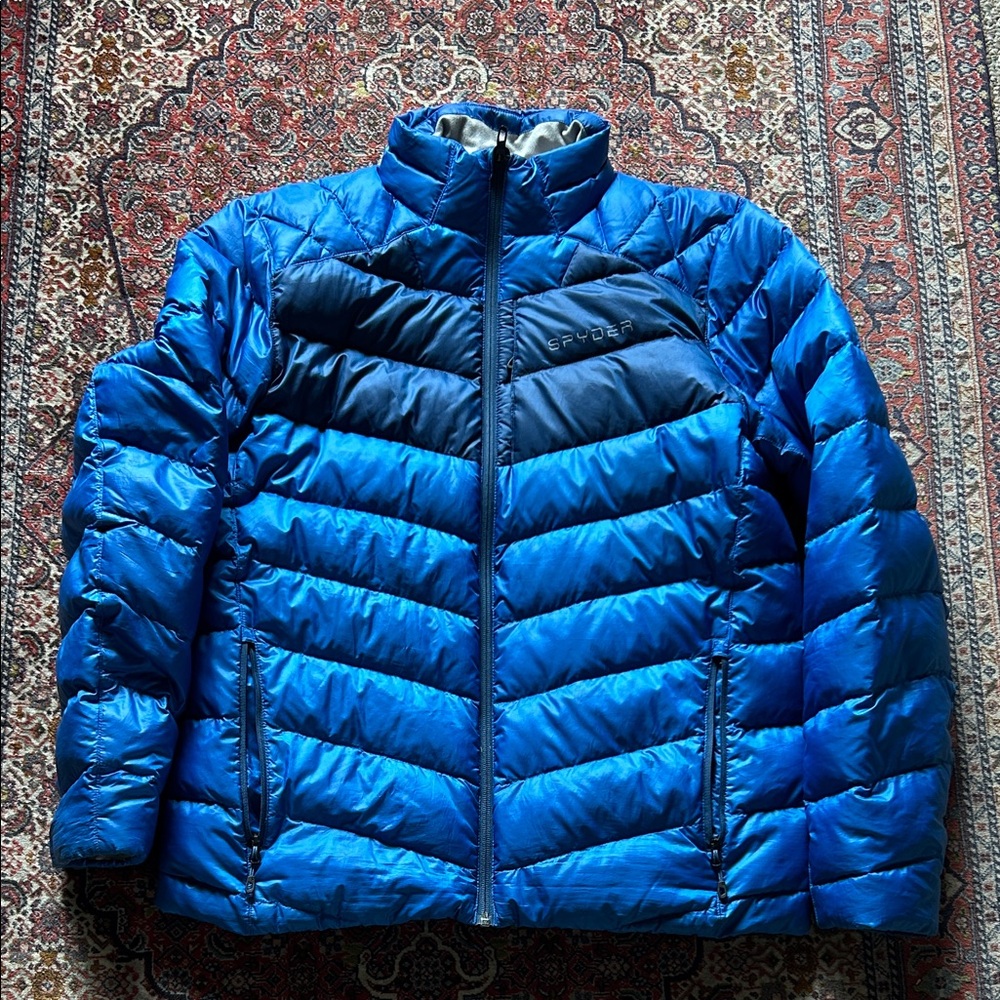 Spyder Blue and Black Quilted Jacket